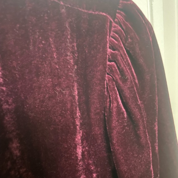 House of Harlow 1960 x Revolve Chandra Blouse in Wine - Picture 6 of 9